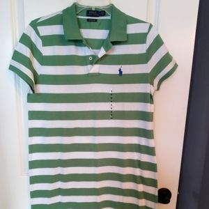 Ralph Lauren 100 % Cotton dress New, Striped, sz. M/L